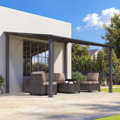 ALAULM 10 FT x 12 FT Lean to Gazebo with Ground Anchor Deal