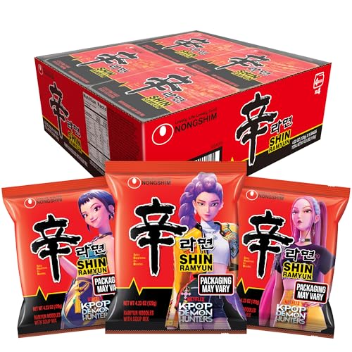 Nongshim Shin Ramyun Spicy Instant Noodles, 16-Pack (4.23 oz)