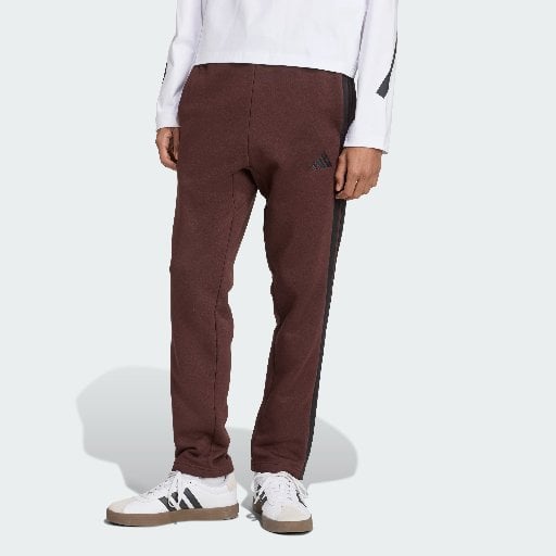 Adidas Men Essentials 3-Stripes Fleece Pants Open Hem Deal