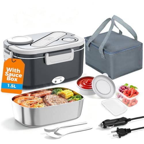 HOLDRUBY 1.5L 100W Electric Heated Lunch Box