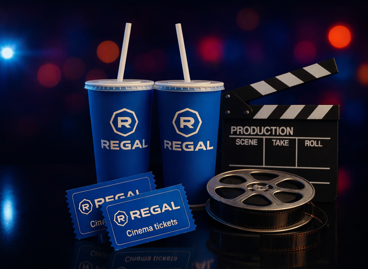 Regal Cinemas 2 Movie Tickets + 2 Drinks (Digital Delivery)