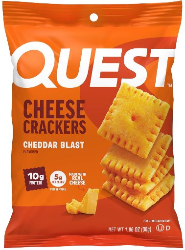 12-Pack Quest Cheese Crackers (Cheddar Blast)