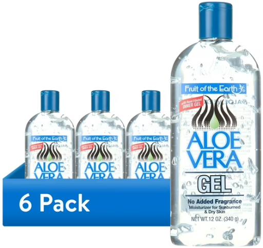 6-Pack Fruit of the Earth Aloe Vera Moisturizing Gel 12-Ounce Deal