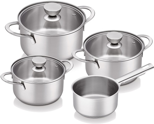 Brabantia Futura 7-Piece Stainless Steel Cookware Set