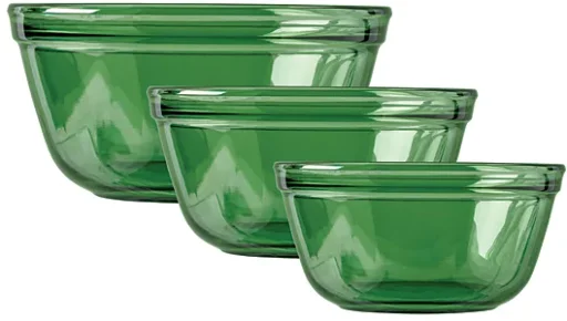 Anchor Hocking 3-Piece Glass Mixing Bowl Set (Green) Deal