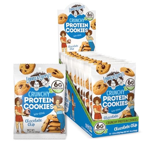 12-Pack 1.25-Oz Lenny & Larry's Crunchy Protein Cookies (Chocolate Chip)
