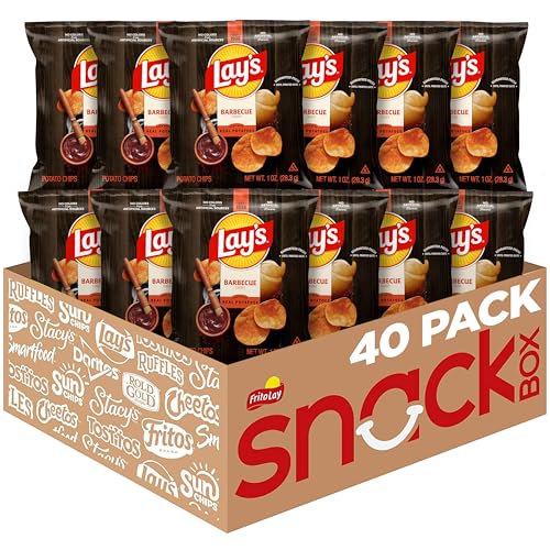 Lay's Barbecue Flavored Potato Chips 40-Pack 1-Oz