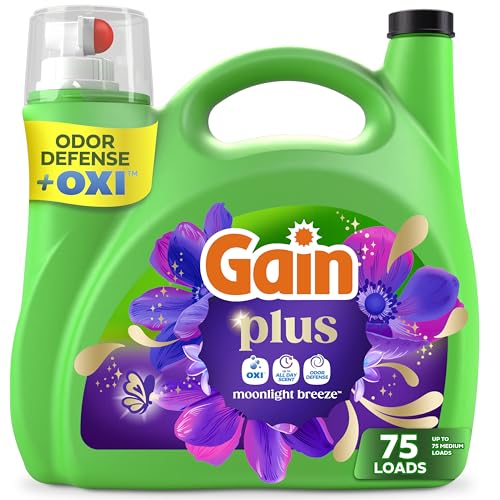 Gain Plus Liquid Laundry Detergent Moonlight Breeze Scent 99 fl oz 75 Loads Deal