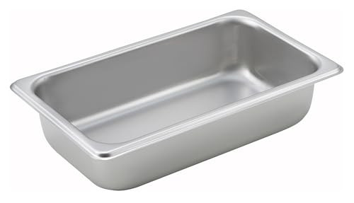 Winco 1/4 Size Pan 2 1/2-Inch Stainless Steel