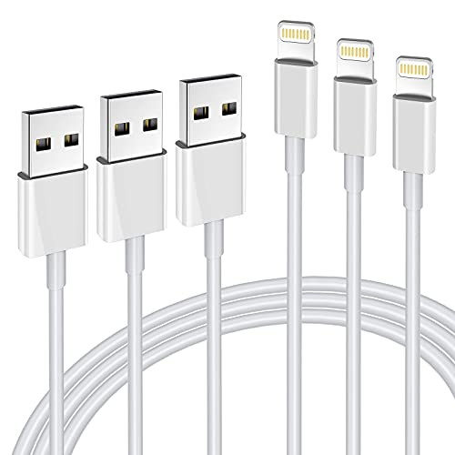3 Pack of 6' Apple MFi Certified, Lightning Cables