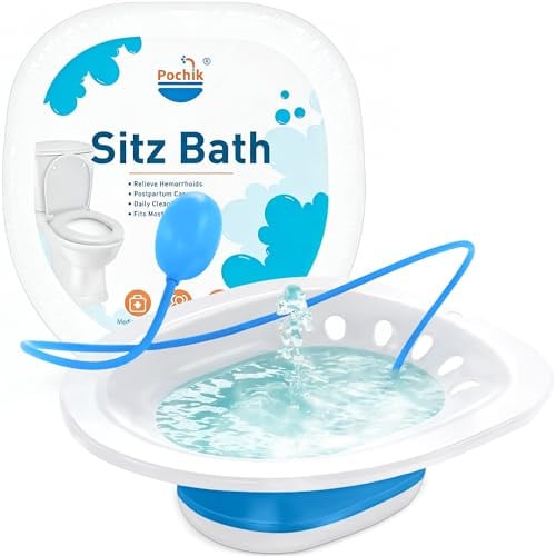 Pochik Sitz Bath for Toilet Seat Hemorrhoids and Postpartum Care