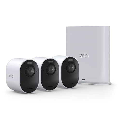 Arlo Ultra (3rd Gen – 2025 Release) 4K Security Camera + SmartHub, 3 Cam system Deal