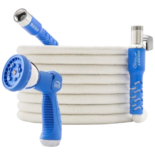Pocket Hose 100-Foot Marine Garden Hose with Sprayer Deal