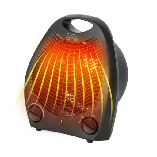 BLACK+DECKER 1,500-Watt-Max Personal Desktop Heater with Fan Setting