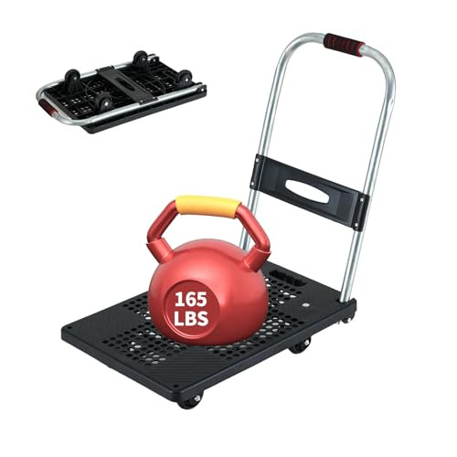 DIAMONDFORGE Flat Bed Push Cart (165lbs)