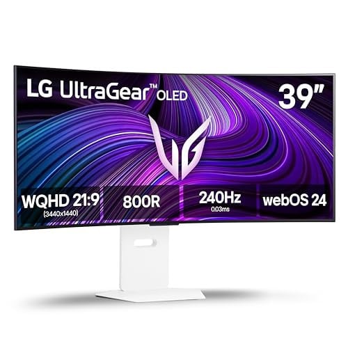 LG 39GX90SA-W 39-inch WQHD OLED Curved Gaming Monitor 240Hz Deal