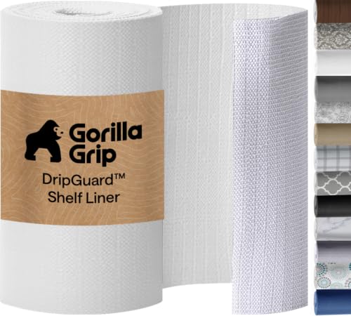 Gorilla Grip Shelf Liner, Kitchen Drawer Protector, 12" x 10'