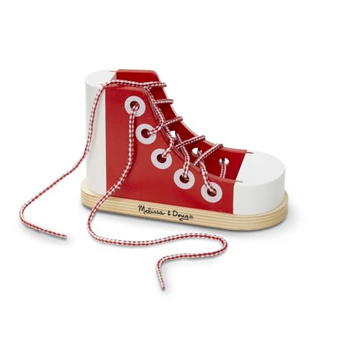 Melissa & Doug Deluxe Wood Lacing Sneaker