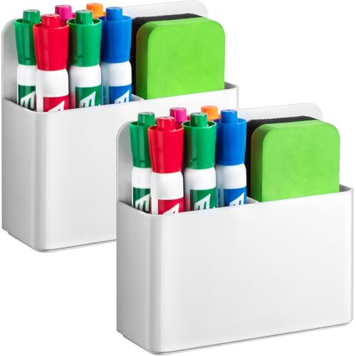 2 Packs Plastic Magnetic Pen Holder
