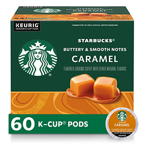 6-Pack,10-Count Starbucks K-Cup Coffee Pods, Caramel, 60 Pods Total