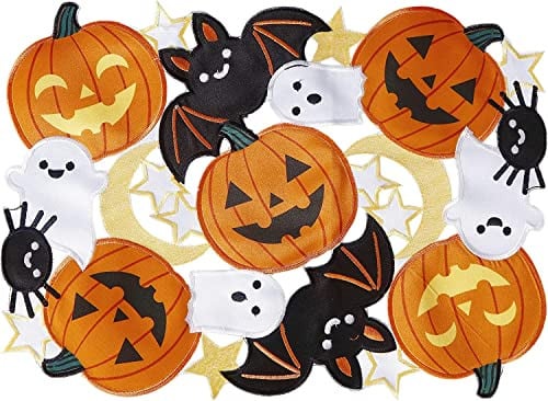Halloween Pumpkin Table Runner and Placemats Set of 2 12"X18" Deal
