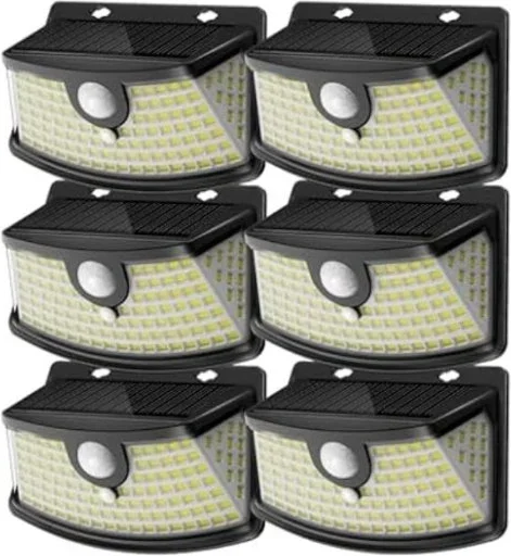 6-Pack Aootek 120-LEDs Solar Motion Sensor IP65 Waterproof Lights Deal