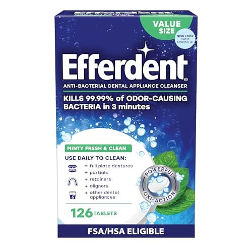 Efferdent Anti-Bacterial Denture Cleanser Tablets 102 Count Deal