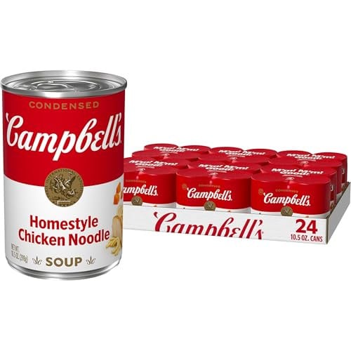 Campbell’s Condensed Homestyle Chicken Noodle Soup, 10.5 oz Can (24 Pack) Deal