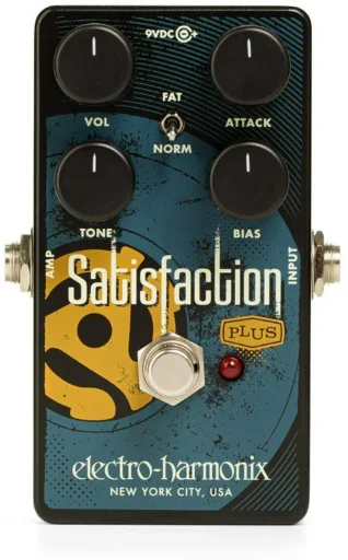 Electro-Harmonix Satisfaction Plus Fuzz True Bypass Electric Guitar Analog Pedal Deal