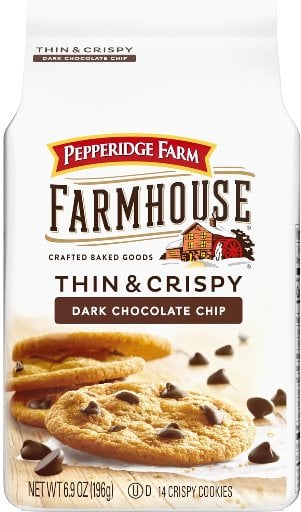 Pepperidge Farm Farmhouse Thin and Crispy Dark Chocolate Chip Cookies 6.9-Oz Deal