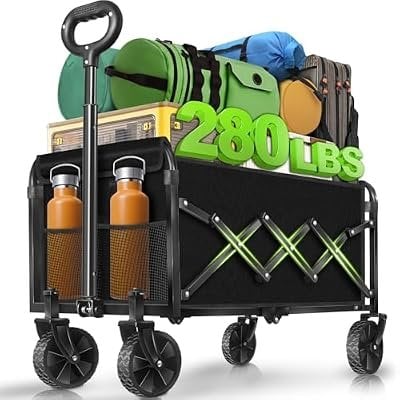 Collapsible Wagon Cart with All-Terrain Wheels
