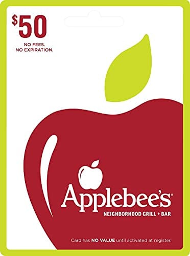 Applebee’s Physical Gift Card $50 Deal