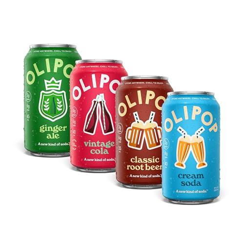 OLIPOP Classic Soda Variety Prebiotic Soda 12-Pack 12-Oz Deal