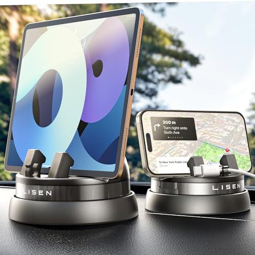 LISEN 360° Rotating Dashboard Cell Phone Holder Black Deal