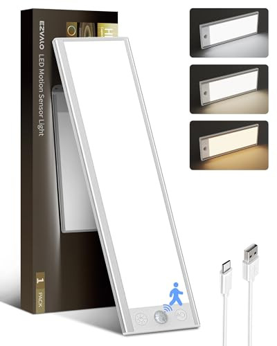 EZVALO 150LM 3000mAh Rechargeable Under Cabinet Motion Sensor Lighting 8"L