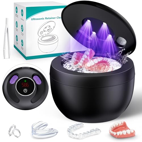 Upgraded Ultrasonic Retainer Cleaner Machine 45kHz 200ML
