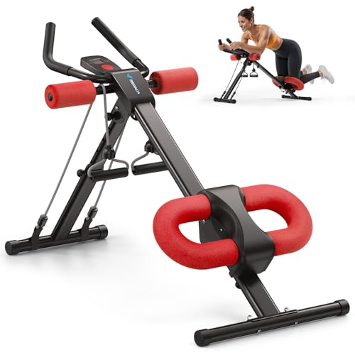MERACH Single Track Adjustable Ab Trainer Machine