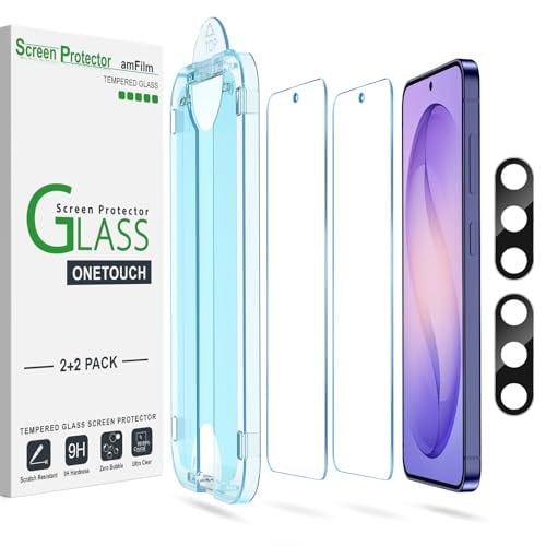 amFilm for Samsung Galaxy S26 Series 2-Pack Screen Protector + 2-Pack Camera Lens Protector Deal