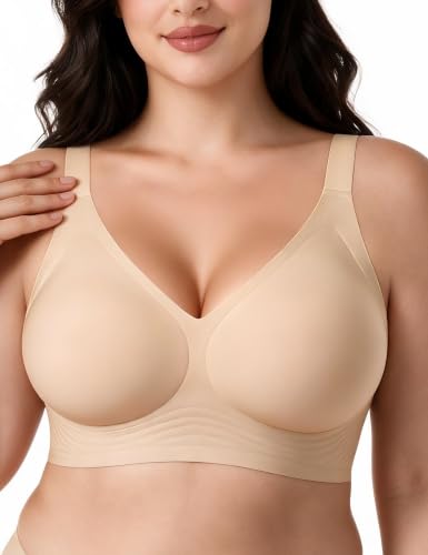 Jelly Bra Seamless Wireless Deep V Full Coverage Push Up Bra Deal