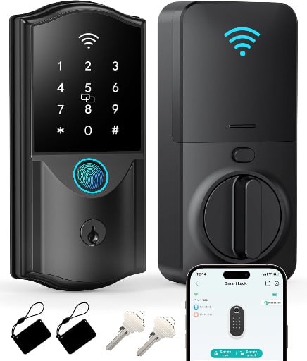 Keyless Entry Electronic Deadbolt with Biometric Fingerprint Deal