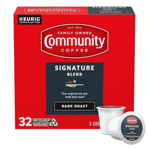 Community Coffee Signature Blend Dark Roast Single Serve Keurig K-Cup Pods 32 Count Deal