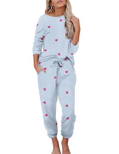 Ekouaer Long Sleeve Soft Pajamas Sets