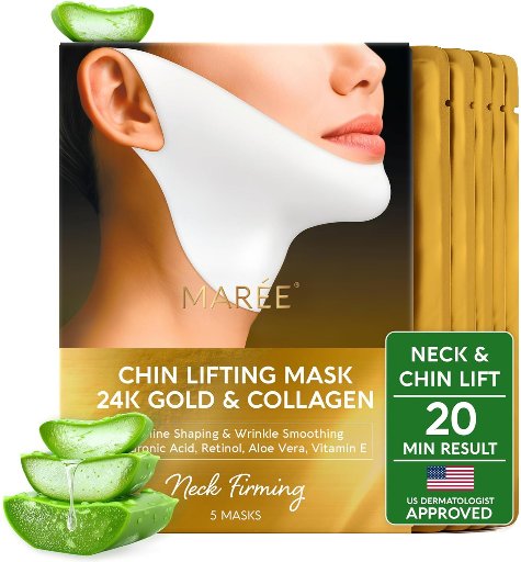 MAREE V Line Lifting Mask with 24K Gold + Collagen (5-Pack)