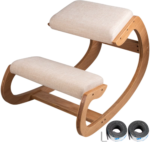 SucceBuy Ergonomic Kneeling Chair Stool W/ Thick Cushion Deal