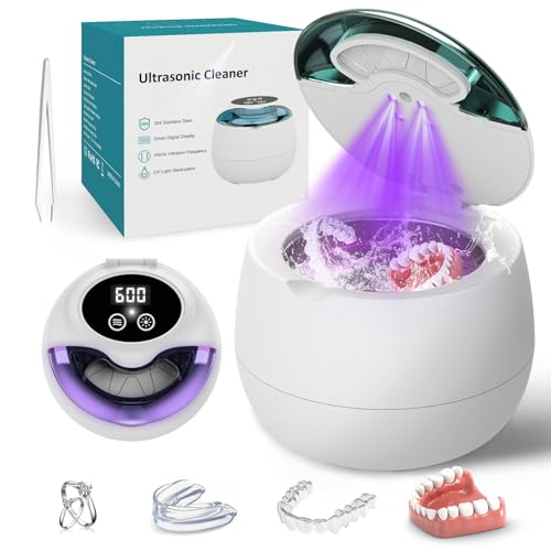 Nrqyon Ultrasonic Retainer & Denture Cleaner Machine w/ UV Light & 200ML Stainless Steel Tank Deal