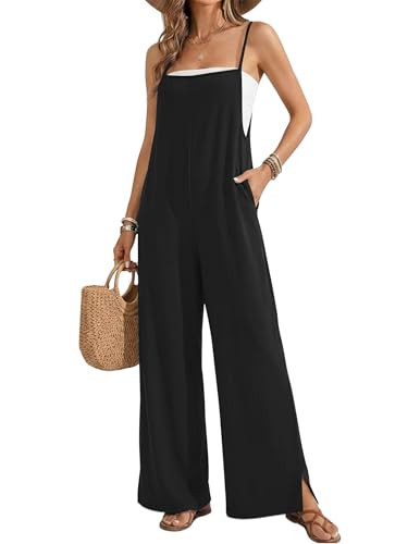 Ekouaer Jumpsuits Wide Leg Overalls  