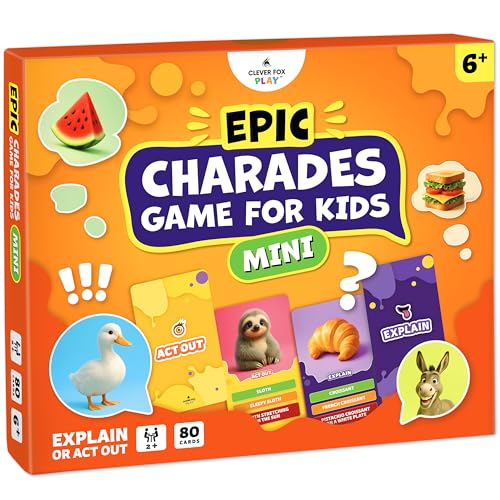 Clever Fox Play Epic Charades Mini Travel Card Game for Kids Deal