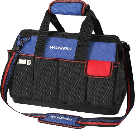 WORKPRO 18" Tool Bag Open Top Tool Organizer Bag with 20 Pockets Deal