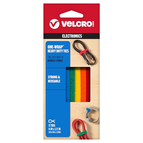 VELCRO Brand ONE-WRAP Ties, 5 Ct - 8 Inch