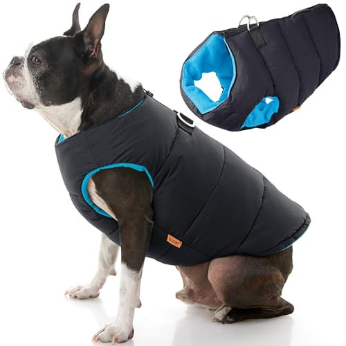 Gooby Dog Vest W/D Ring, Black, Large
